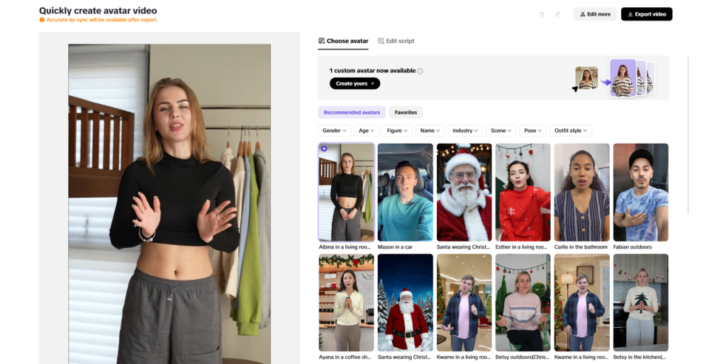 AI text-to-video conversion