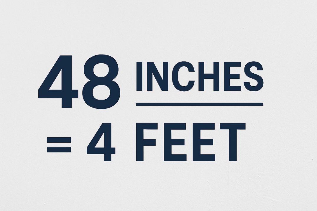 48 Inches in Feet