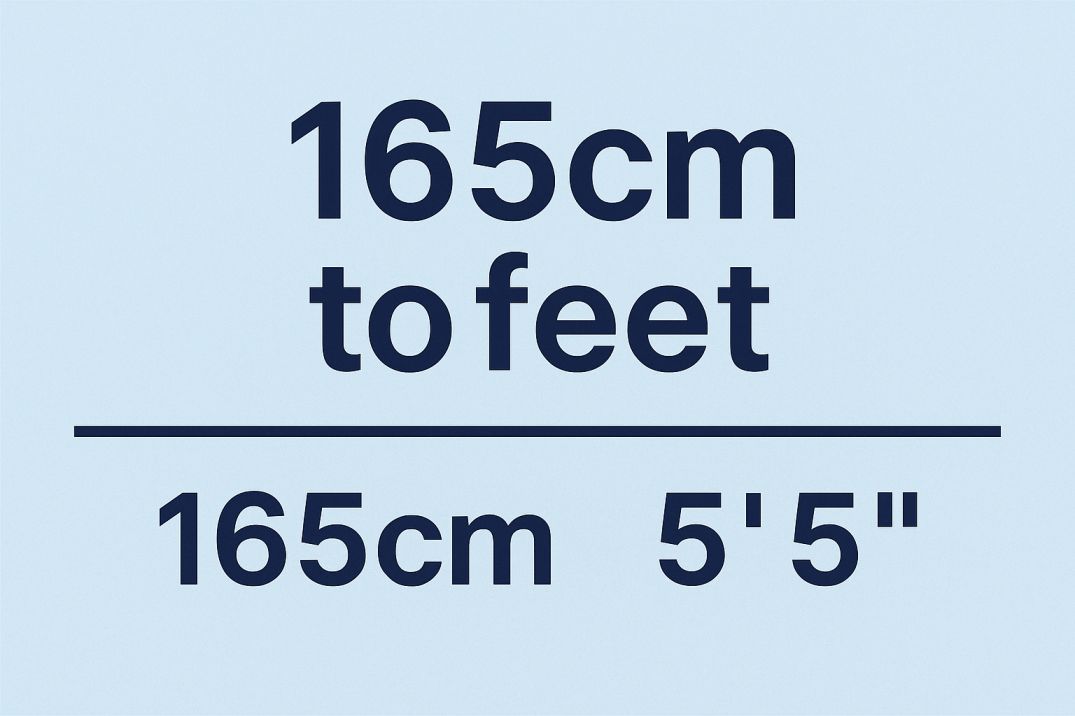 165cm to Feet
